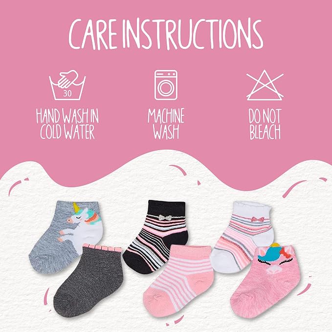 Cherokee Baby Girls' 12 Pack Shorty Ankle Socks - Image 3