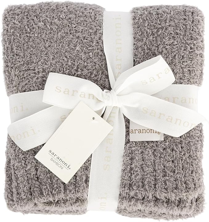 Saranoni Bamboni Oversized Blanket Soft Comfort Couch Bed Gray X-Large | Luxury by SaranoniLuxuryBlankets