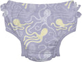 green sprouts Baby Toddler Eco Ruffle Snap Swim Diaper - Lavender Octopus - 18mo