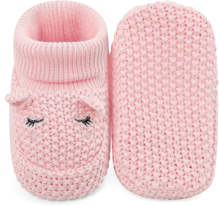Newborn Shoes Knit Soft Baby Sock Booties - Image 3