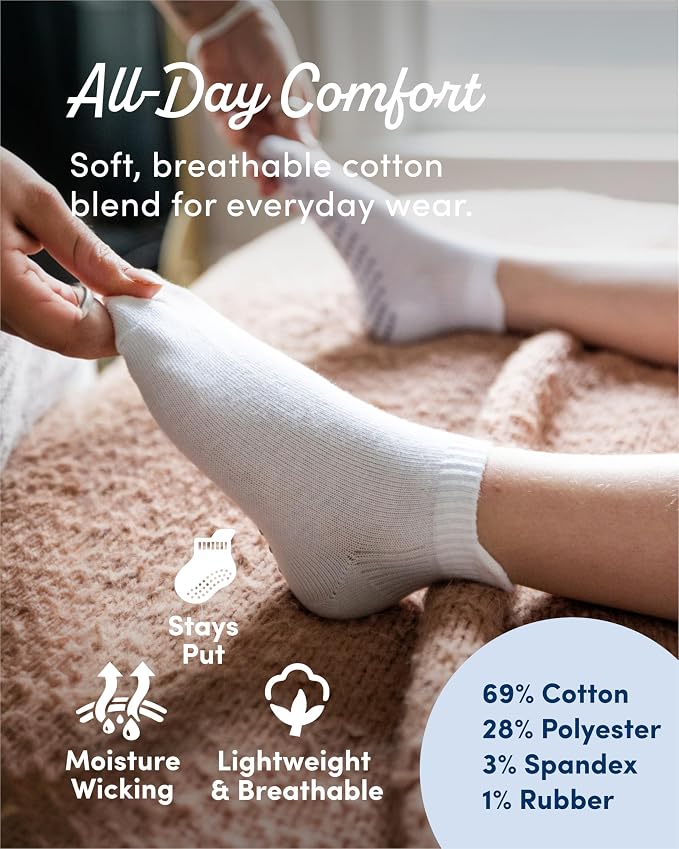 Fruit of the Loom Cotton Grip Socks - Image 3