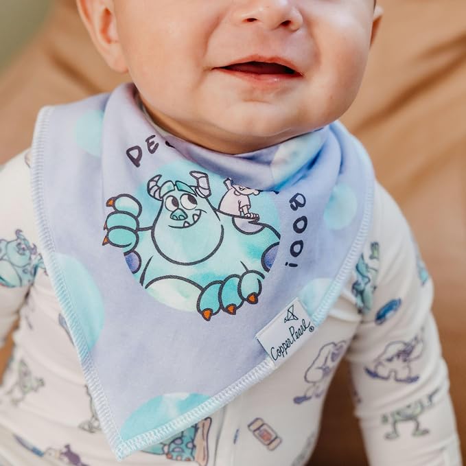 Copper Pearl Baby Bibs 4 Pack, Printed Bandana Drool Bibs - Image 4