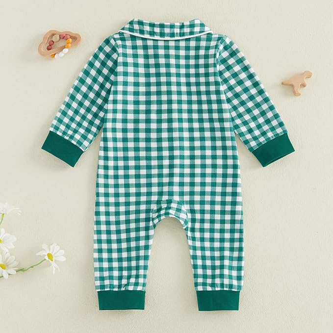 Seyurigaoka Newborn Baby Boy Girl Romper Long Sleeve Zipper Jumpsuit - Image 7