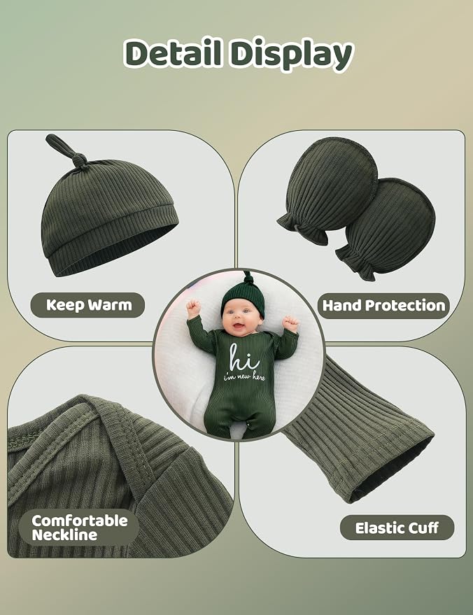 Babymine Newborn Coming Home Outfit Unisex Baby Clothes - Image 5