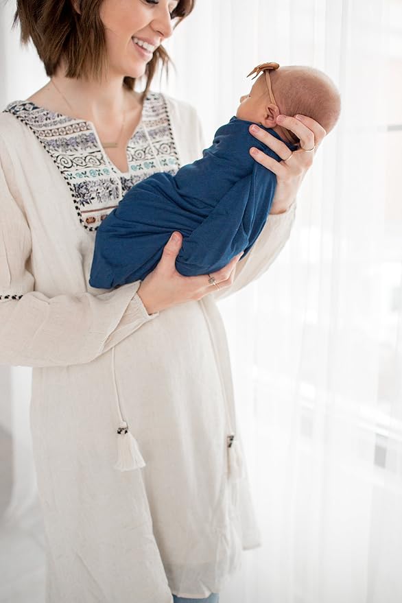 Copper Pearl Swaddle Blankets for Newborns | Soft Stretchy Receiving Blankets - Image 5