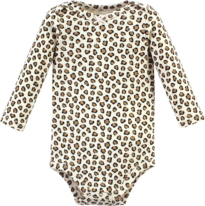Hudson Baby Baby Girls' Cotton Long-sleeve Bodysuits 3-pack - Image 5