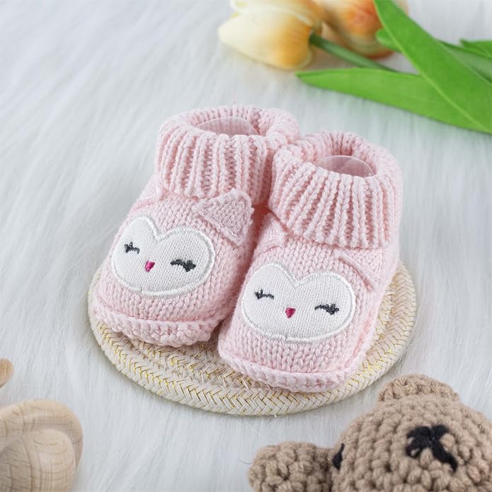Baby Booties Newborn Infant Hand Crochet Knit Cotton Shoes Booties First - Image 4