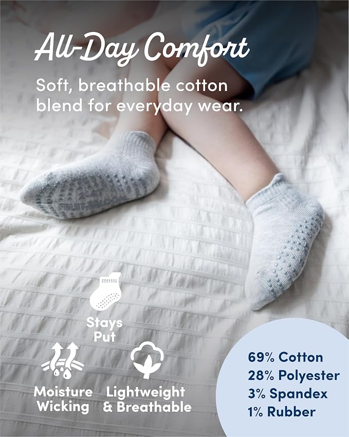 Fruit of the Loom Cotton Grip Socks - Image 3