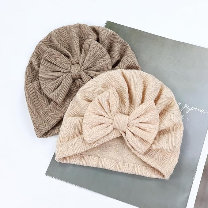 Cinaci 4 Pieces Baby Girls Turban Hats - Image 7