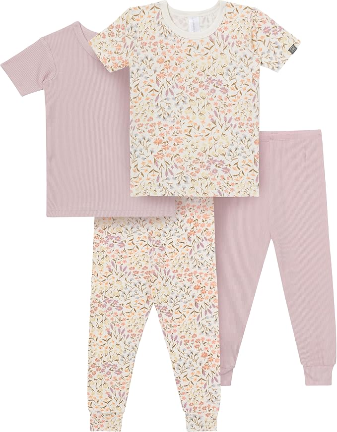 MODERNMOMENTS Baby Viscose 4-piece Tight Fitting Pajama Sets by ModernMomentsbyGerber