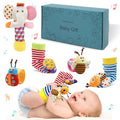 Wrist Rattles Foot Finder Rattle Toy for 3-6 Months Baby, Feet Leg Ankle Socks Arm Hand Bracelet Shaker for 6-9 Months Infant boy & Girl, Gift Set for 0-2 Years Newborn Babies (5 pcs-C)