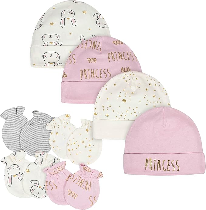 Gerber Baby Girls' Cap and Mitten Sets by Gerber