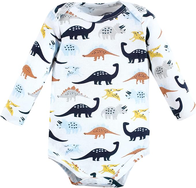 Hudson Baby baby-boys Cotton Long-sleeve Bodysuits 3-pack - Image 4