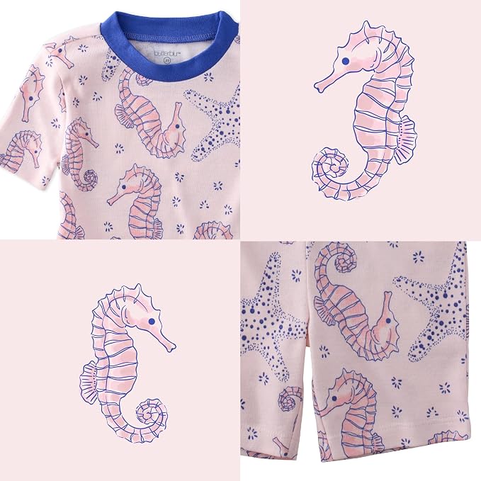 Butterblu Shade Snug-fit 2-Piece Short Sleeve PJs 100% Organic Cotton - Image 4