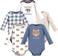 Hudson Baby baby-boys Cotton Long-sleeve Bodysuits 5-pack by HudsonBaby