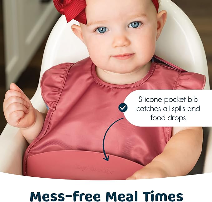 Tiny Twinkle Silicone Pocket Bibs - Image 3