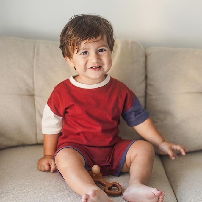 Burt's Bees Baby Baby Boys' Short Sleeve Rompers, 100% Organic Cotton One-piece - Image 3