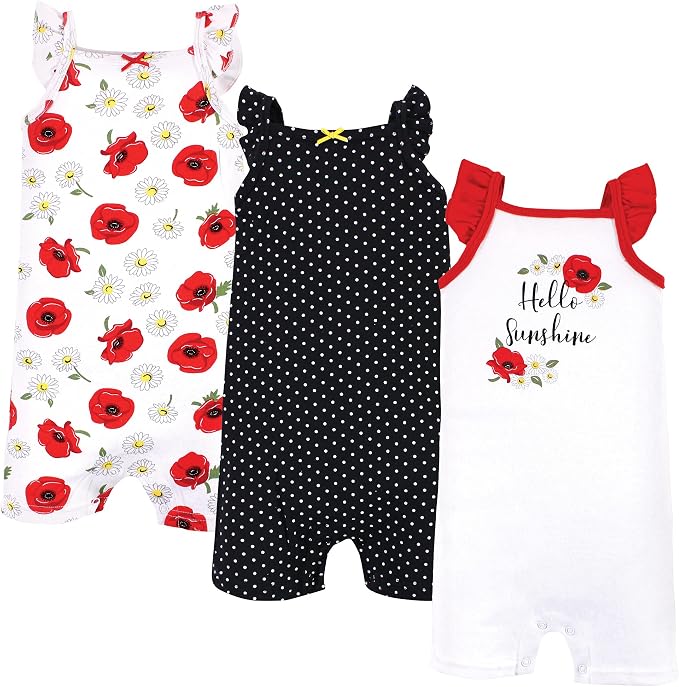 Hudson Baby Unisex Cotton Rompers by HudsonBaby