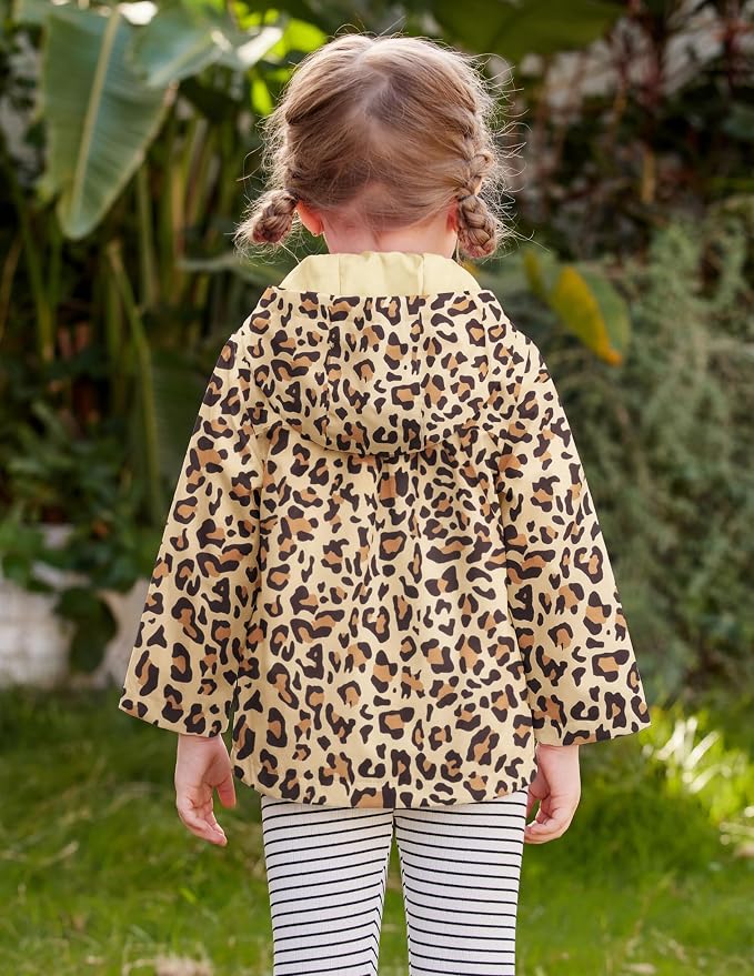 Arshiner Toddler Girls Waterproof Hooded Coat Jacket Outwear Raincoat - Image 3