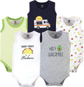 Hudson Baby Basics Unisex Baby 5-Pack Sleeveless Baby Bodysuits by HudsonBaby