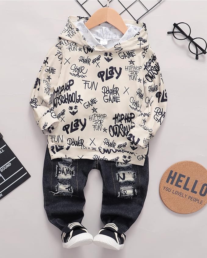 NZRVAWS Baby Boy Clothes Toddler Boy Outfit 2 3 4T 6 12 18 24 Month Fall Winter - Image 2