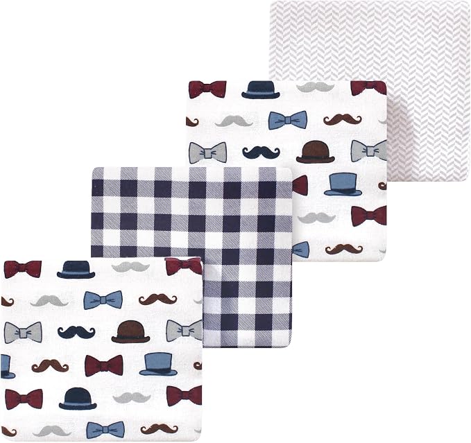 Luvable Friends Little Treasure Flannel Receiving Blankets 4pk by Luvable+Friends