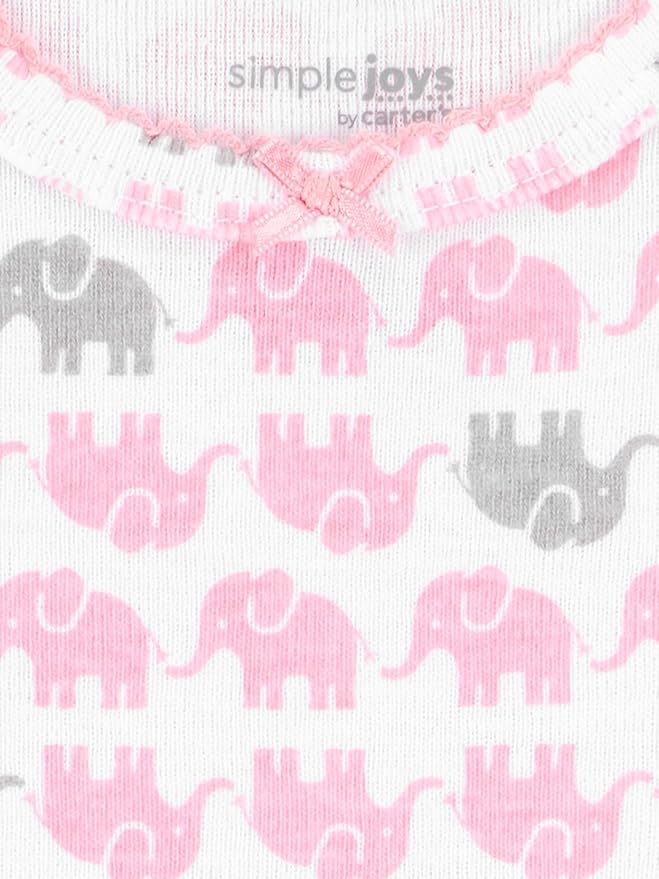 Simple Joys by Carter's Baby Girls 6 Pack Short Sleeve Bodysuit - Image 7
