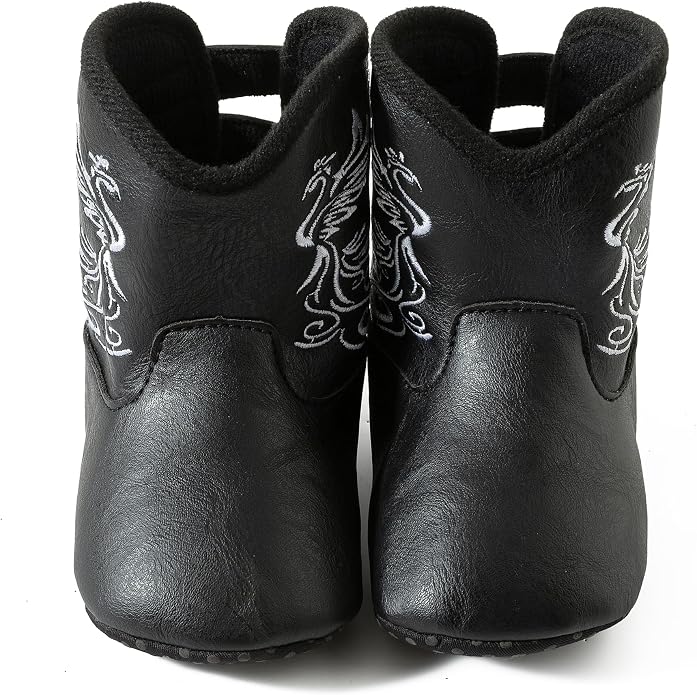 Jastore Baby Boys Girls Cowboy Boots Infant Western Booties Toddler Soft Sole - Image 5