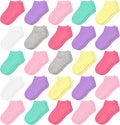 25 Pairs Toddler Girls Ankle Socks Soft Low Cut by SPTRAMLE