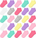 25 Pairs Toddler Girls Ankle Socks Soft Low Cut by SPTRAMLE