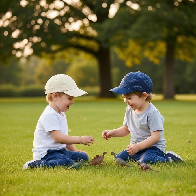 Toddler Sun Hats Baby Boys Cap Girls Adjustable Dinosaur Baseball Kids Hats - Image 4