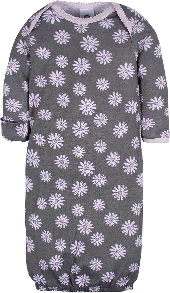 Gerber Baby Girls' 4-pack Sleeper Gown - Image 5