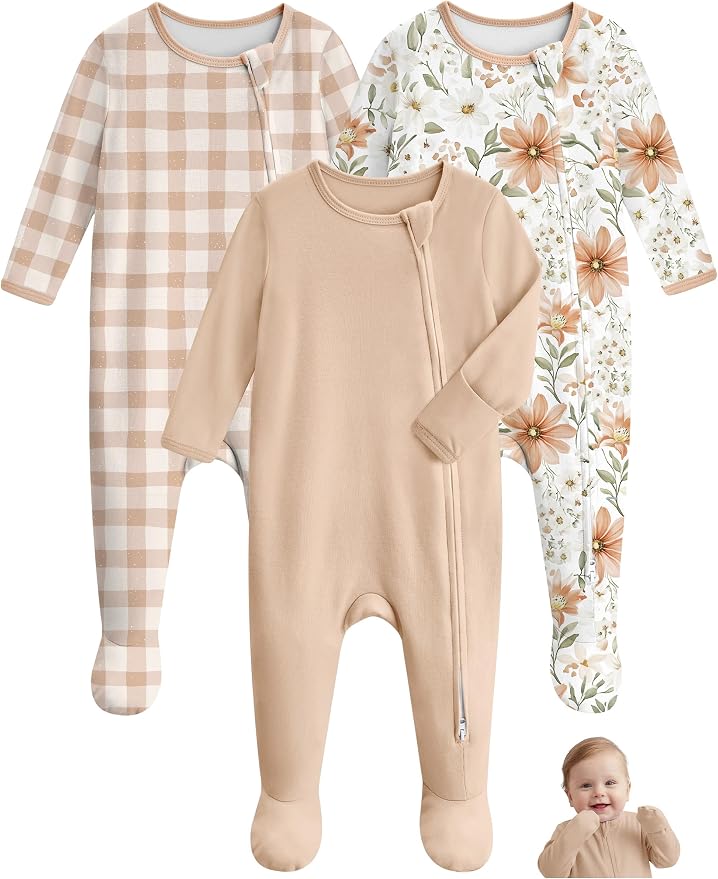Unnivoll Baby Sleepers 100% Cotton Baby Pajamas Baby Boys Girls Clothes | by Unnivoll