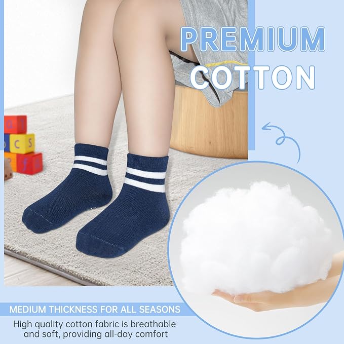 GRPSKCOS Baby Socks Non Slip 12 Pairs Toddler Anti Skid Socks - Image 4