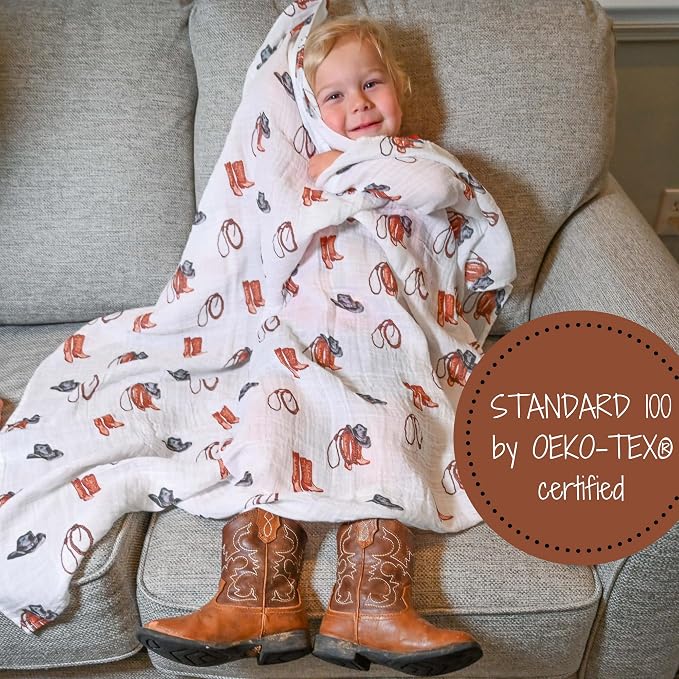 LollyBanks Baby Swaddle Blankets, 100% Organic Cotton Muslin Baby Blanket | 2 - Image 6