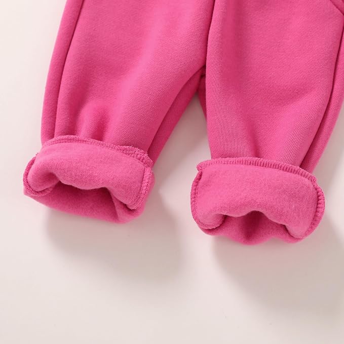 Happy Town Baby Clothes for Girls Boys Clothes Solid Color Zipper Hoodie and - Image 5