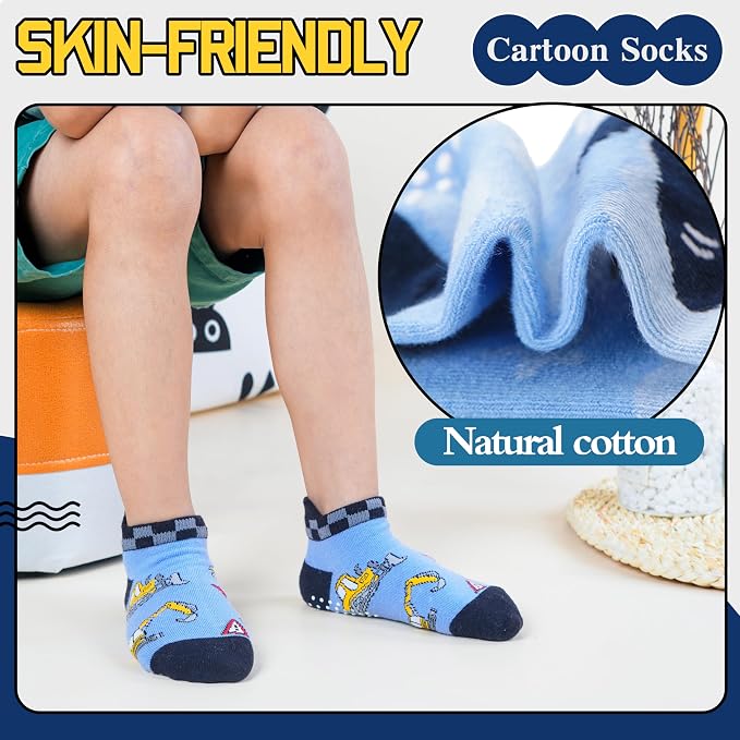 Welwoos Baby Girls Boys Toddlers Grips Socks Kids Non Slip Anti Skid Ankle - Image 2