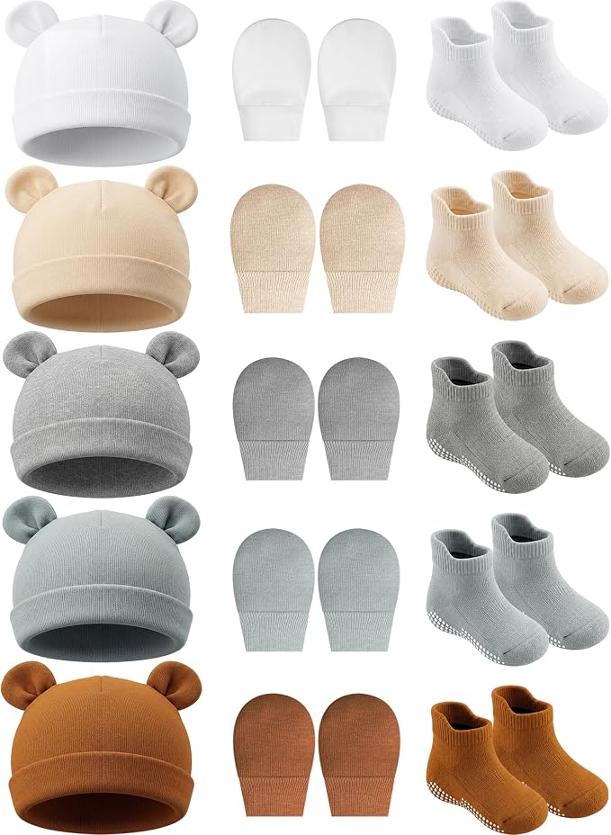Geyoga Newborn Baby Hat Set by Geyoga