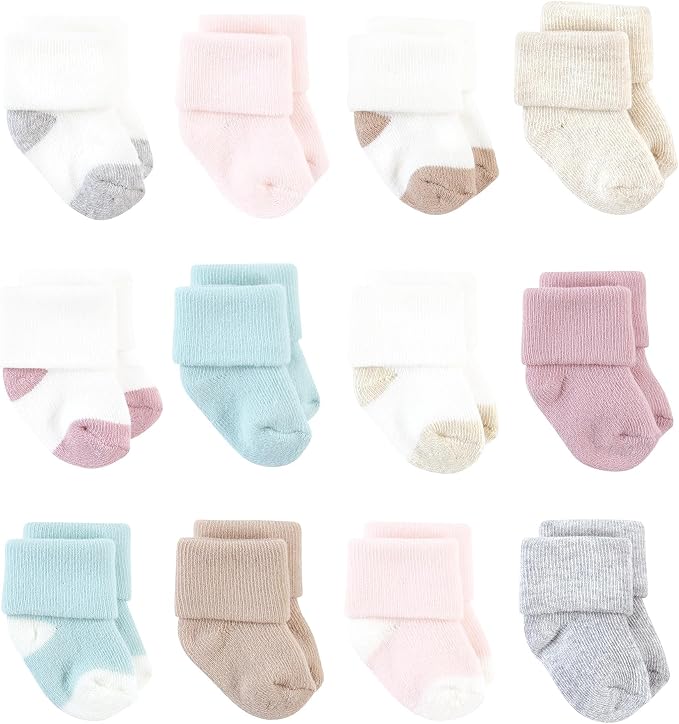 Hudson Baby Basics Unisex Baby Cozy Terry Baby Sock 12-Pack by HudsonBaby