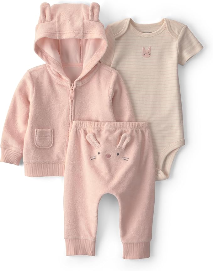 Carter's Baby Girls' 3-piece Bodysuit Pant Sets by Carters