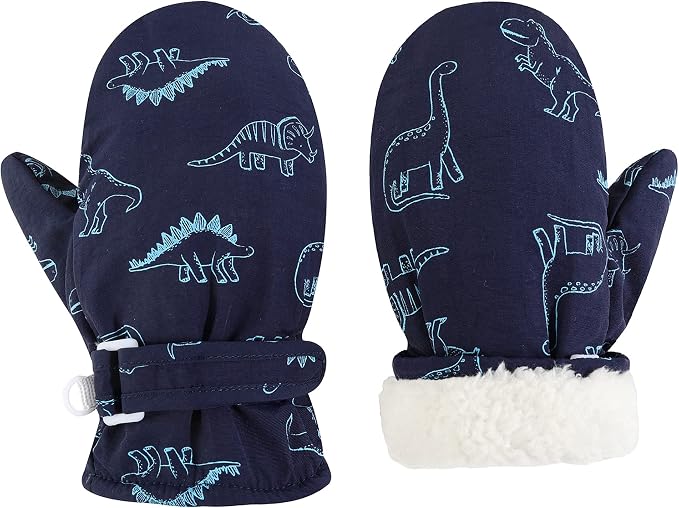 Toddler Mittens Lined Fleece Snow Gloves by Fynnsure