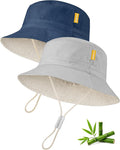 Baby Sun Hat for Toddler Kids Bamboo Rayon Bucket Hat Summer Beach Sun by HONGTEYA