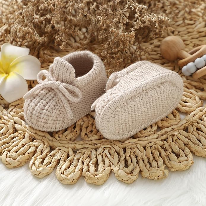 Baby Booties Newborn Baby First Shoes | Cozy Warm Knit Soft Booties - Image 5