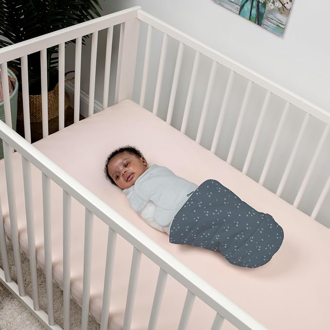 SwaddleMe by Ingenuity All Season Baby Swaddle, 2 Quick Flip Layers to Change - Image 7
