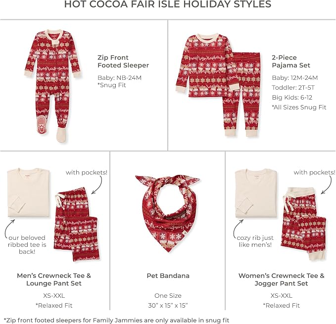 Burt's Bees Baby Matching Family Jammies, Organic Cotton, Holiday Pajamas - Image 2