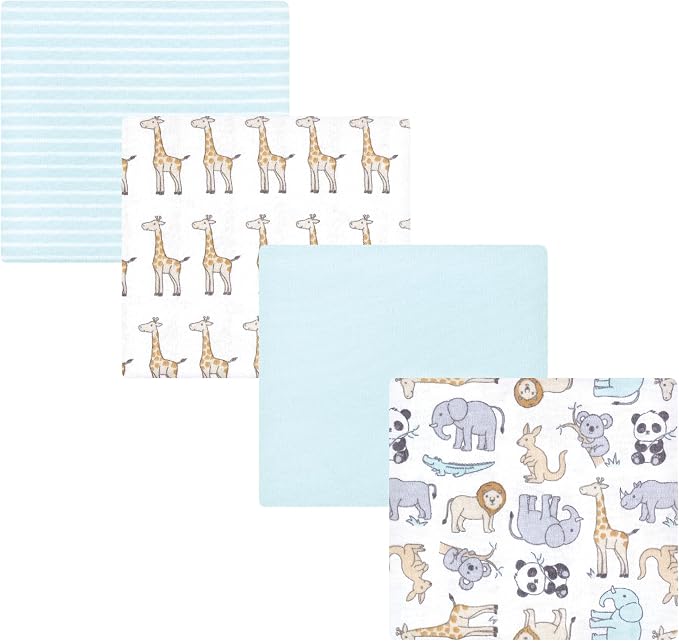 Hudson Baby Unisex Baby Cotton Flannel Receiving Blankets, One Size by HudsonBaby