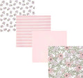 Hudson Baby Unisex Baby Cotton Polyester Flannel Receiving Blankets 4-Pack by HudsonBaby