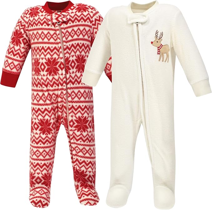 Hudson Baby Unisex Baby Fleece Sleep and Play - Image 2