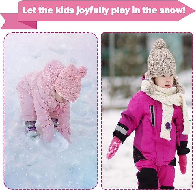 YMYDYFC 3Pack Baby Toddler Mittens Boy&Girl Winter Gloves Kids Warm Mittens - Image 4