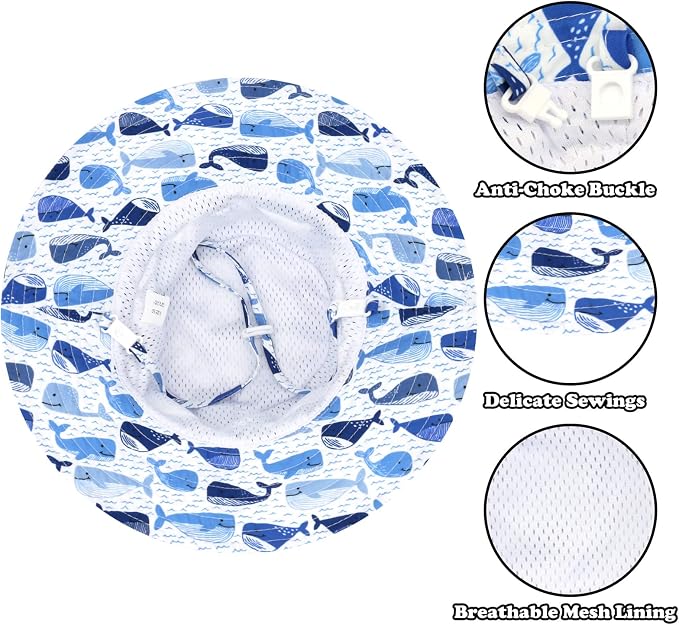 Sarfel Baby Sun Hat Summer Baby Boy Hats UPF 50+ Sun Protection Toddler Hat - Image 2
